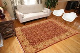 handmade Transitional Kafkaz Rust Gold Hand Knotted RECTANGLE 100% WOOL area rug 9 x 13
